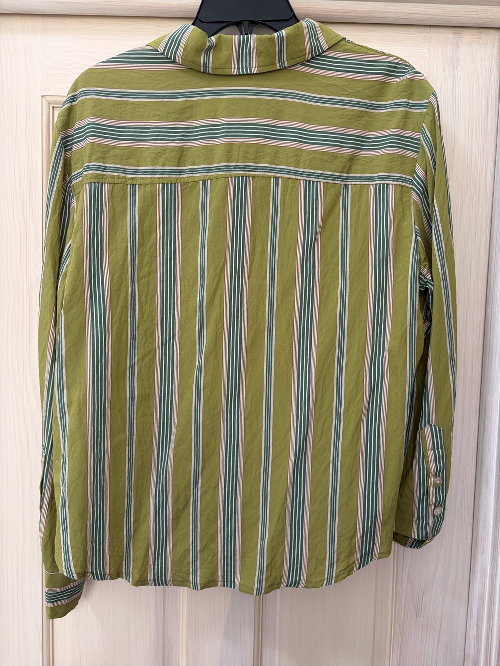 Finley Striped Button-Front Shirt - Green - Picture 5 of 7